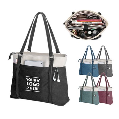 Canvas 15.6 Inch Handbag Purse