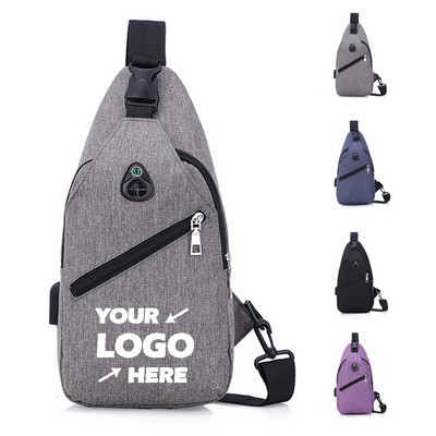 Sling Traveler Bag With USB Port