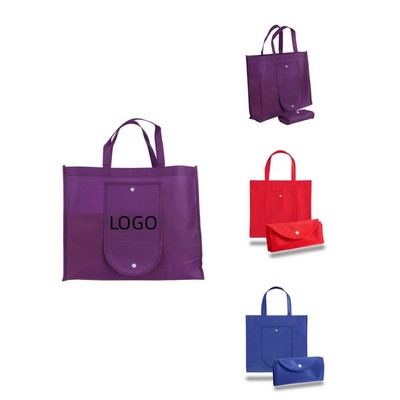 80 GSM Foldable Non Woven Tote Bag with Snap