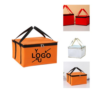 Woven Insulated Lunch Tote