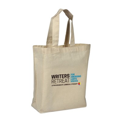 6 Oz. 100% Natural Cotton Canvas Multipurpose Shopping Tote Bag