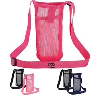 Mesh Water Bottle Bag Carrier