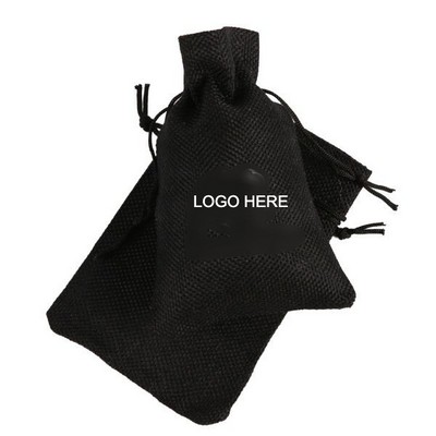 Linen Drawstring Pouch for Jewelry Gifts