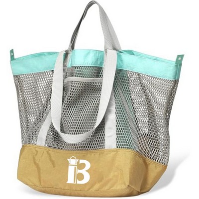 Large Capacity Foldable Nylon Mesh Tote Bag