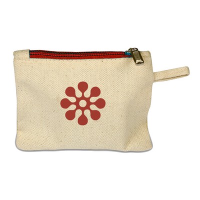 Card Pouch With Colored Zipper
