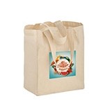 Custom Printed Cotton Canvas Tote Bag (8x4x10)