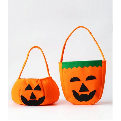 Non-woven Halloween Pumpkin Bucket