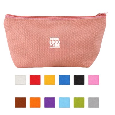 Large Capacity Canvas Zipper Stationery Bag