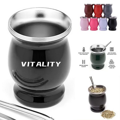 8 Oz Stainless Steel Small Tumbler