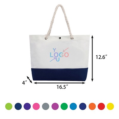 Tote Bag Featuring Rope Handles