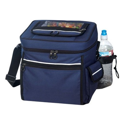 24 Pack Deluxe Cooler with Easy Top Access and Cell Phone Pocket