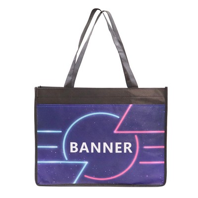 Extra Wide Full Color Shopping Bag