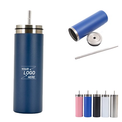 20oz Stainless Steel Threaded Straight Cup