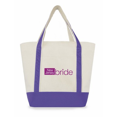 Large Two-Tone Tote Bag (Nylon Cuff)(21"x14"x7")