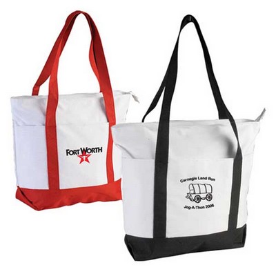 2 Tone Boat Tote Bag (19"x16"x5.5")