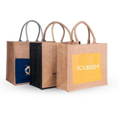 Eco-Friendly Jute Shopping Tote Bag