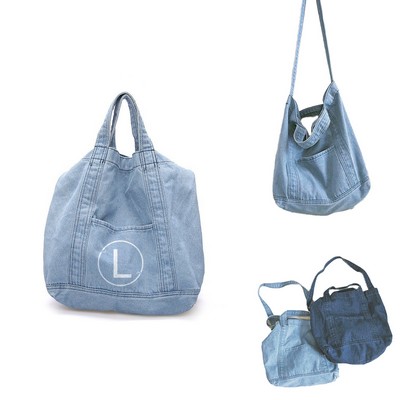 Large-Capacity Denim Bag