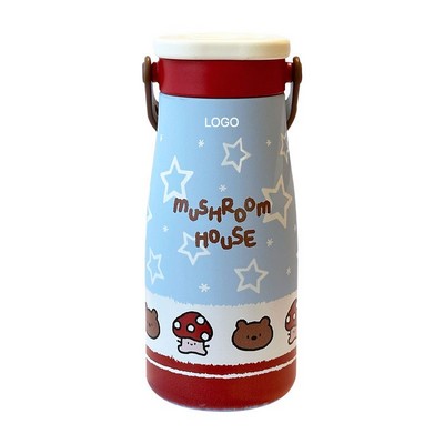 Portable Ceramic Inner Insulated Straw Bottle for Travel and Daily Use