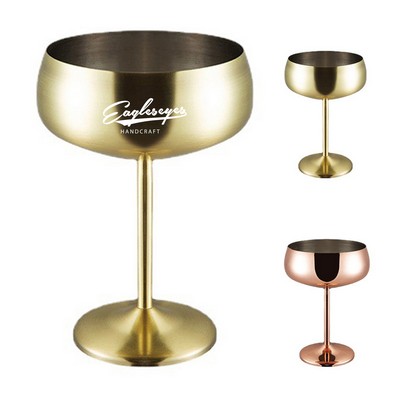 17 Oz Stainless Steel Stemmed Wine Glass