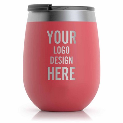 Personalized RTIC 10 oz Wine Tumbler - Powder Coated - Closeout