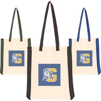 Stripes Style Shopping Cotton Tote Bag