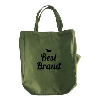 Multicolor 6 Oz Poly Canvas Tote Bag