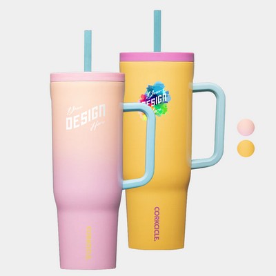 40 oz Corkcicle® Stainless Steel Triple Insulated Leakproof Colorblock Cruiser Tumbler