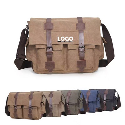 Canvas Messenger Laptop Bags