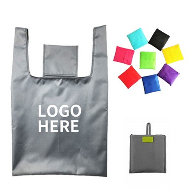 Vibrant Multi-Color Collapsible Grocery Tote with Pocket