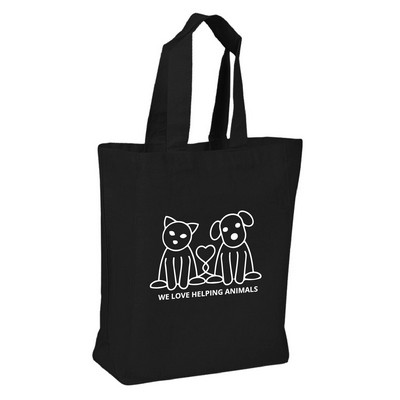 Lightweight Cotton Shopping Bag (8" x 10" x 4")