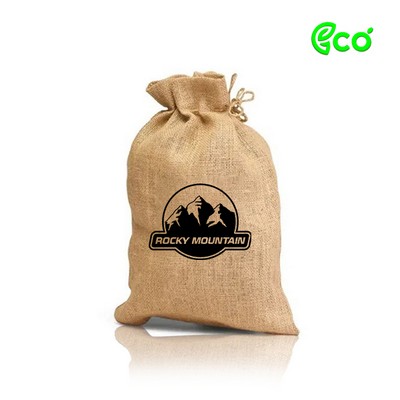 Ecofriendly Un-laminated Jute Bag with Drawstring