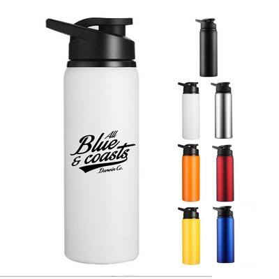 24oz Insulated Stainless Steel Sport Bottle with Straw